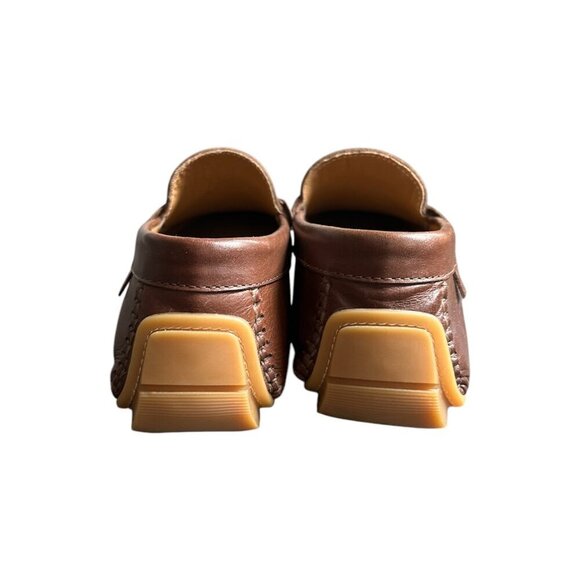 TED BAKER London Men's Tan Leather Penny Slip On Loafers US 8.5 - Picture 3 of 7